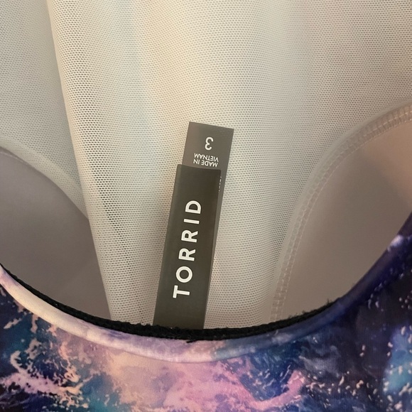 Torrid Ocean Waves Scoop Back One Piece Swimsuit Size 3X - Picture 4 of 7